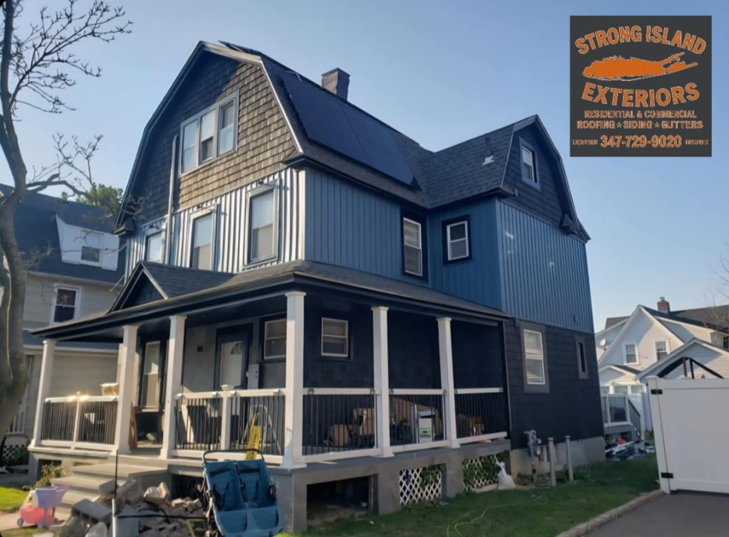 Tuxedo Gray soffit.capping & Gutters- A sleek, modern upgrade that adds both protection and curb appeal. 